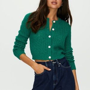 Wilfred | FORTUNE Mohair Cropped Knit Cardigan